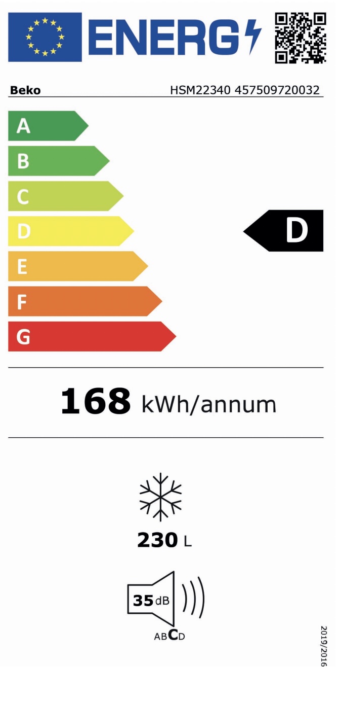 BEKO HSM22340 diepvrieskoffer BEKO HSM22340 diepvrieskoffer