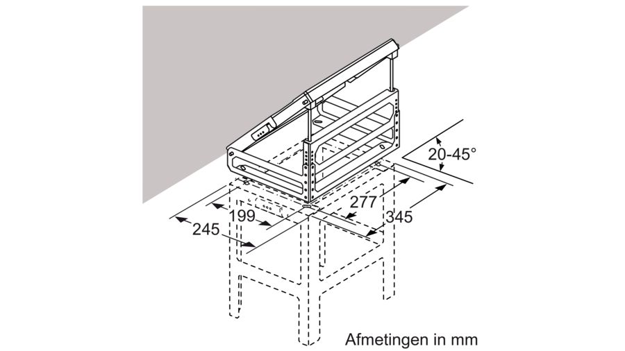 BOSCH DHZ1241 bevestigingselement voor afgeschuind plafond