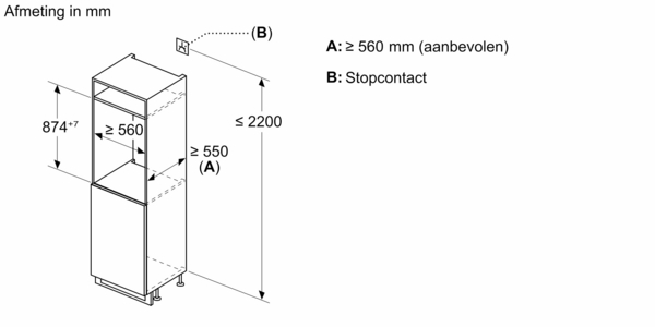 BOSCH KIL22VFE0 SERIE 4 koelkast met vriesvak - 88cm BOSCH KIL22VFE0 SERIE 4 koelkast met vriesvak - 88cm