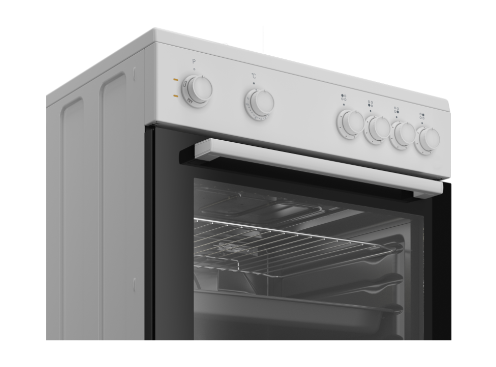 BEKO FBS66000GW fornuis met inductie kookplaat - 60cm
