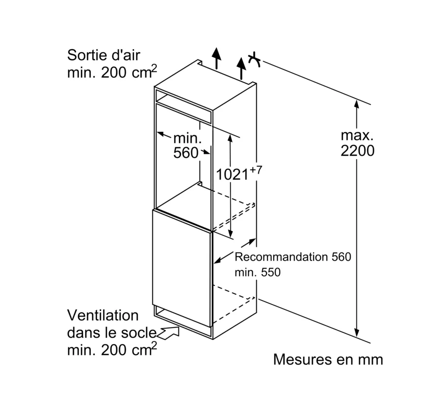 SIEMENS KI31RNSE0 IQ100 koelkast zonder vriesvak - 102cm