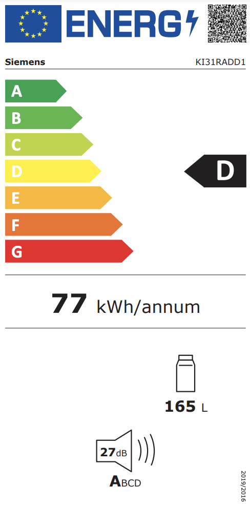 SIEMENS KI31RADD1 IQ500 koelkast zonder vriesvak - 102cm SIEMENS KI31RADD1 IQ500 koelkast zonder vriesvak - 102cm