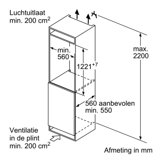 SIEMENS KI41R2FE0 IQ300 Koelkast zonder vriesvak - 122cm
