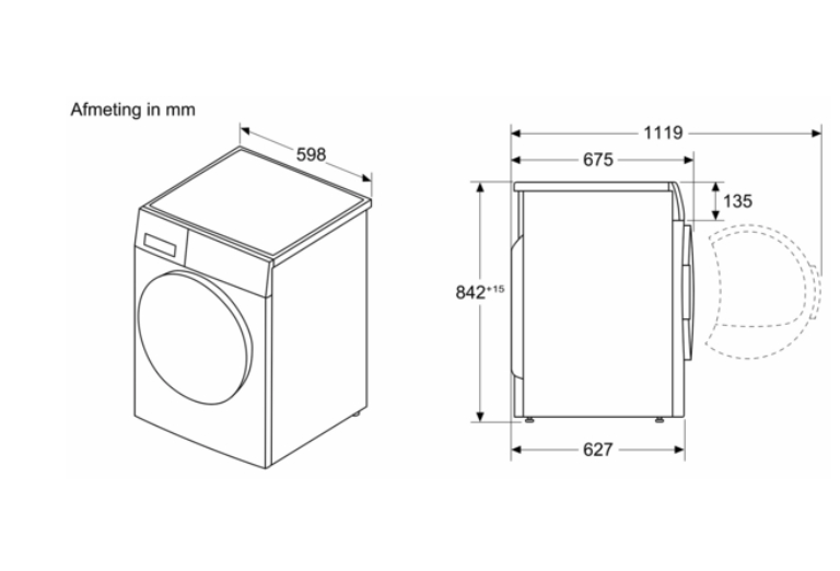 SIEMENS WR47B2C0FG IQ700 droogkast SIEMENS WR47B2C0FG IQ700 droogkast