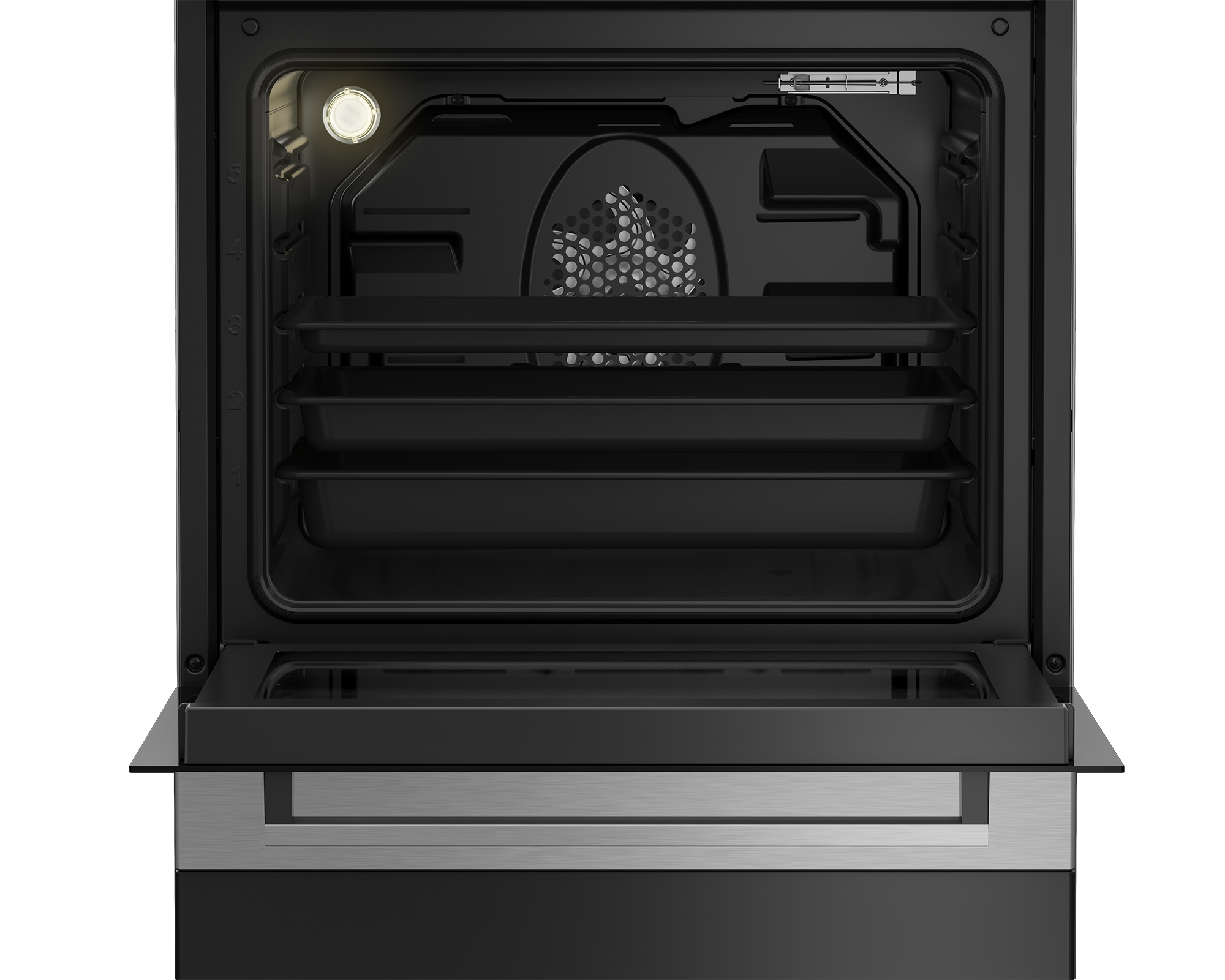 BEKO FSM67010GX fornuis met keramische kookplaat - 60cm BEKO FSM67010GX fornuis met keramische kookplaat - 60cm