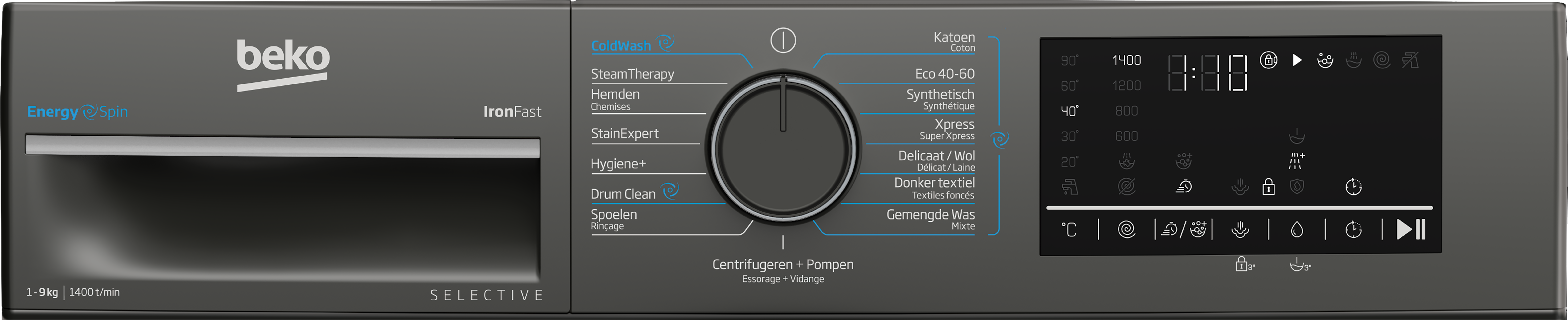 BEKO B3WM49410M2 wasmachine