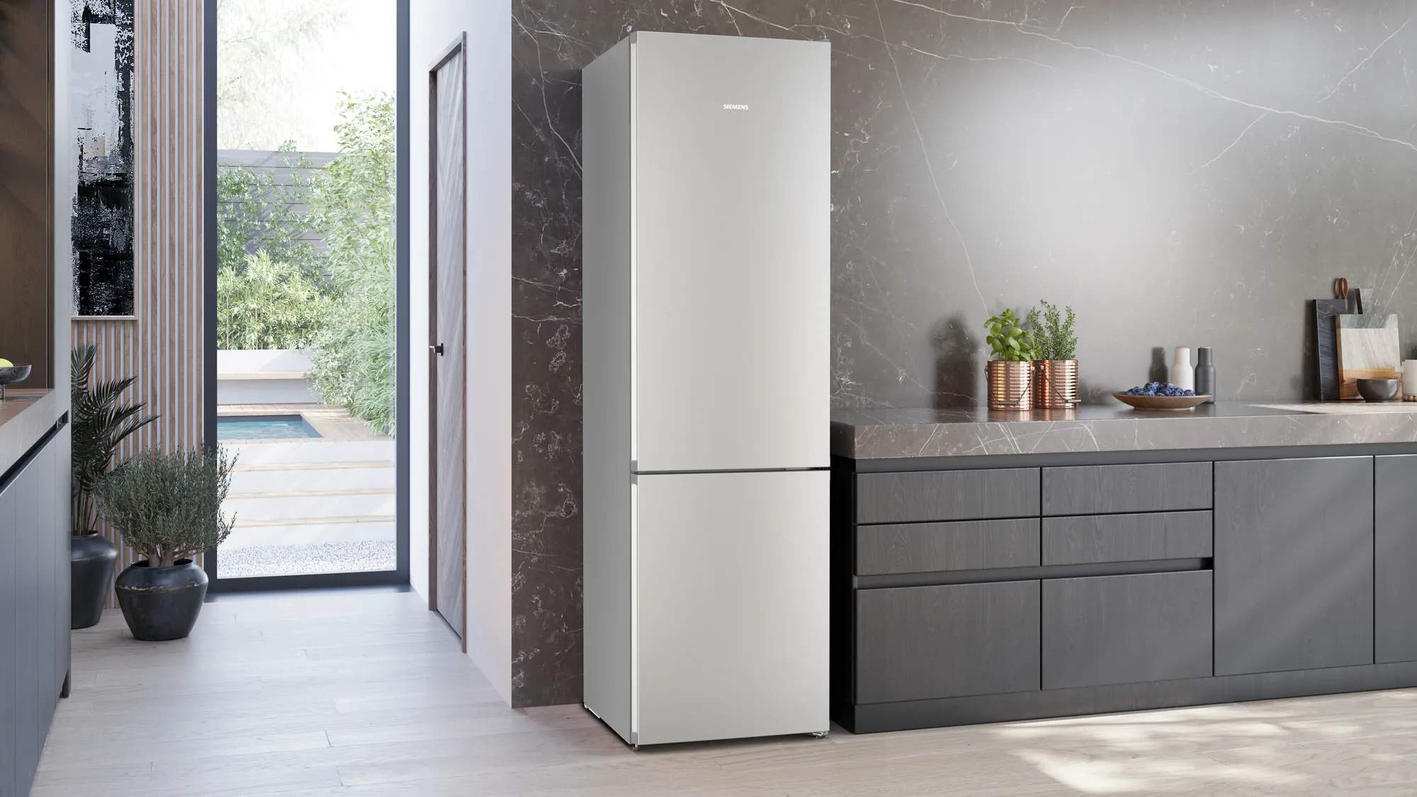SIEMENS KG39N2IAG iQ300 vrijstaande koel-/vriescombinatie - 203cm