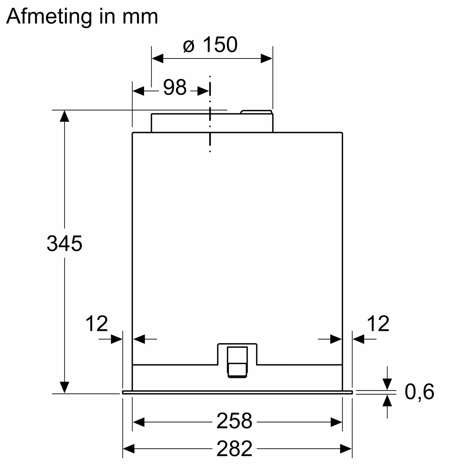 BOSCH DLN77AC50 Serie 6 inbouw dampkap - 70cm BOSCH DLN77AC50 Serie 6 inbouw dampkap - 70cm