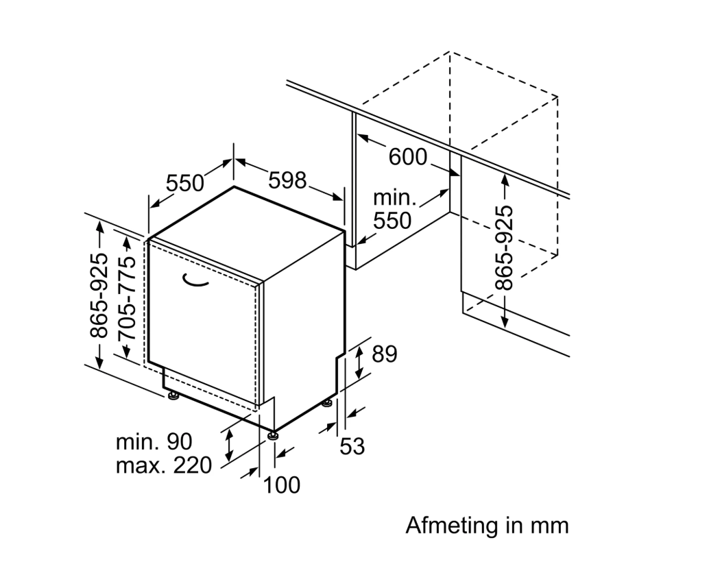 BOSCH SBD8TCX04E SERIE 4 vaatwasser volledig integreerbaar