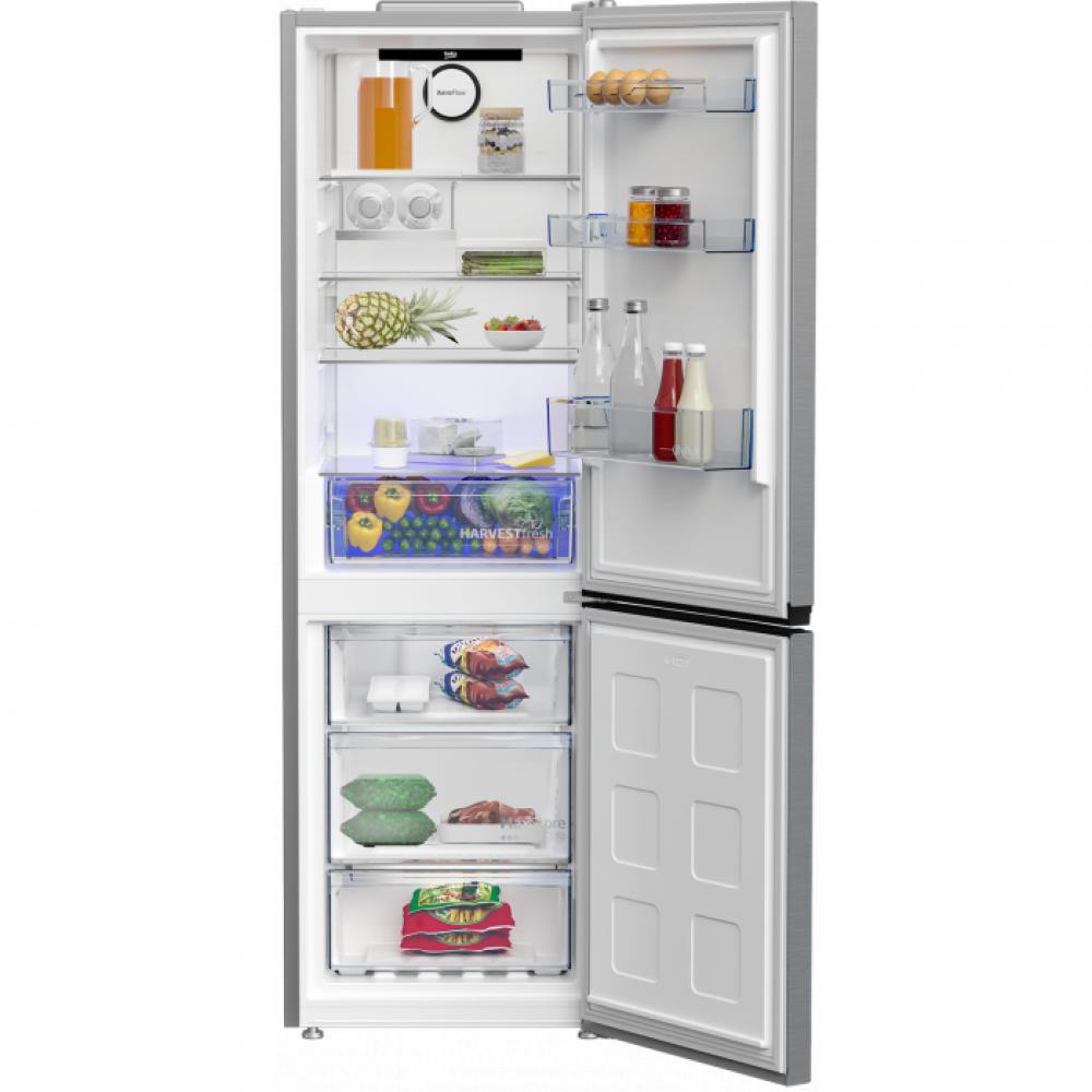 BEKO B5RCNE3651HXB koel-/vriescombinatie - 186cm BEKO B5RCNE3651HXB koel-/vriescombinatie - 186cm