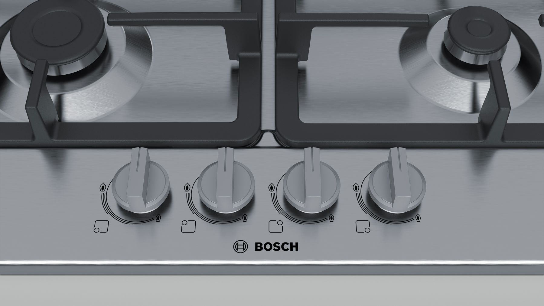 BOSCH PGH6B5B90 SERIE 4 gaskookplaat - 60cm BOSCH PGH6B5B90 SERIE 4 gaskookplaat - 60cm