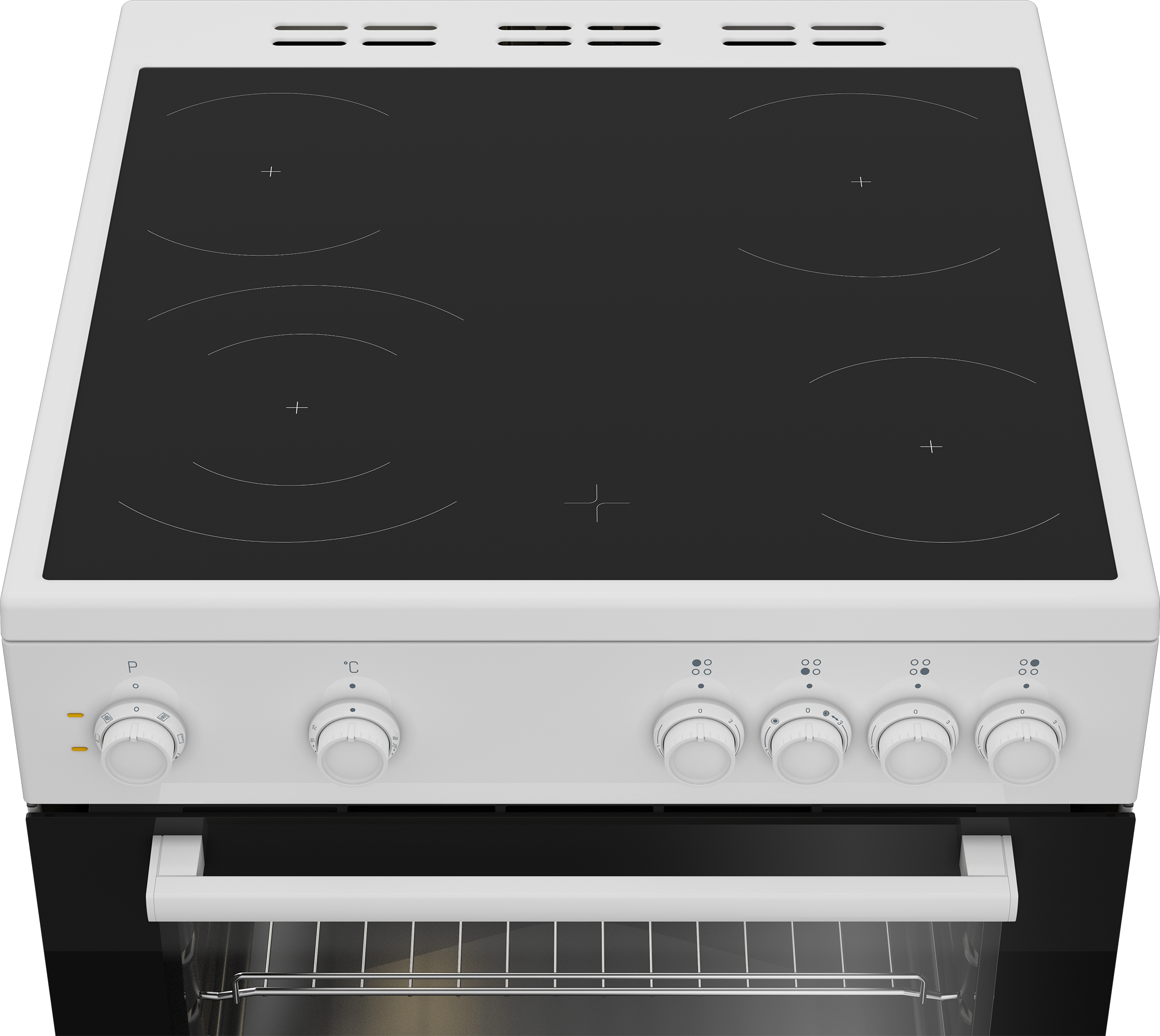 BEKO FBM6701W fornuis met keramische kookplaat - 60cm BEKO FBM6701W fornuis met keramische kookplaat - 60cm