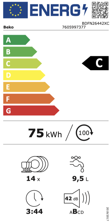 BEKO BDFN26442XC vaatwasser BEKO BDFN26442XC vaatwasser