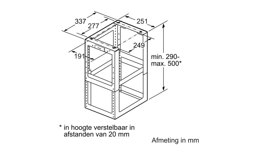 BOSCH DHZ1251 bevestiging voor schouwverlenging