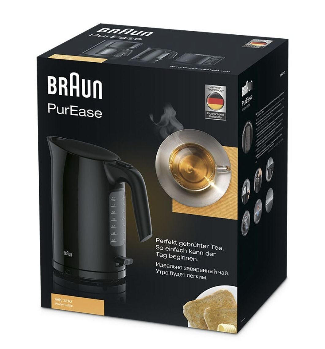 BRAUN (DELONGHI) BHWK3110BK waterkoker BRAUN (DELONGHI) BHWK3110BK waterkoker