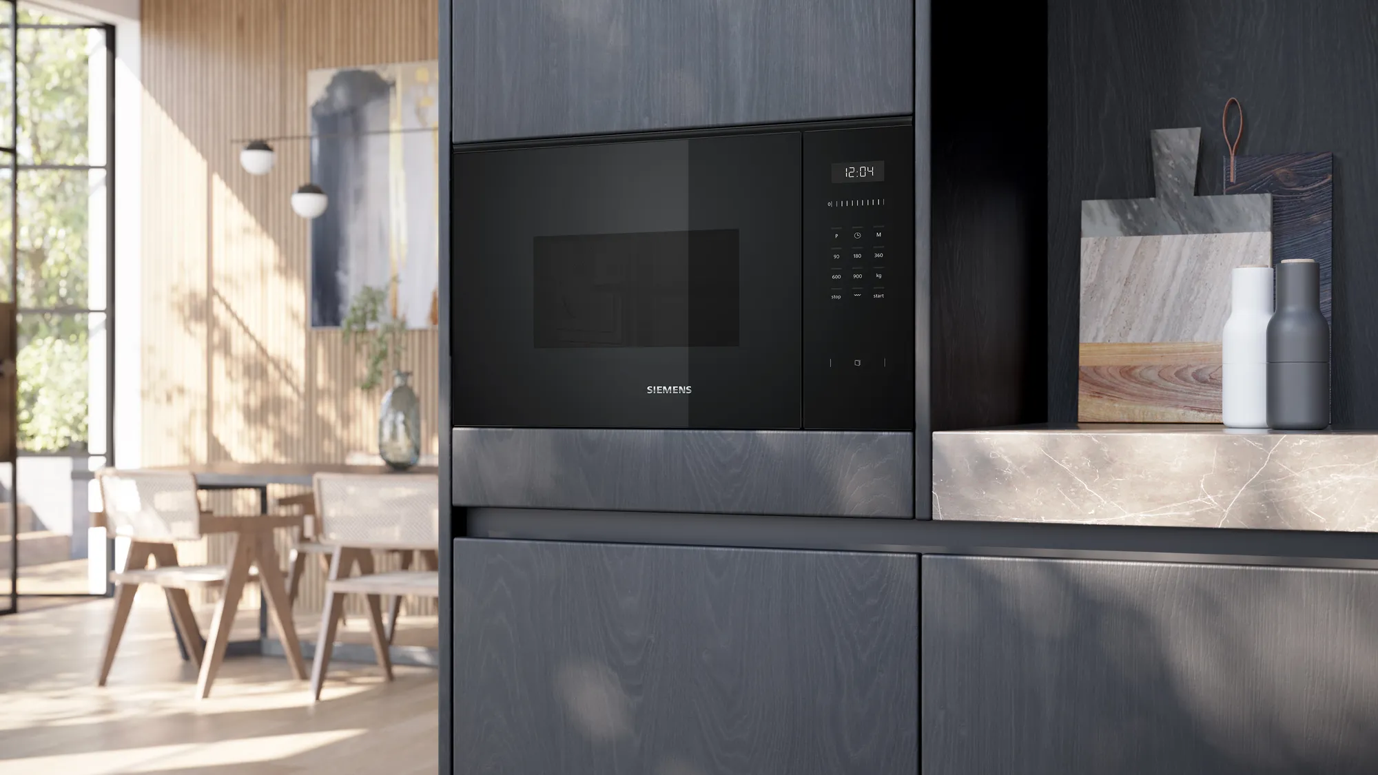 SIEMENS BE555LMB1 IQ500 microgolfoven met grill - 38cm