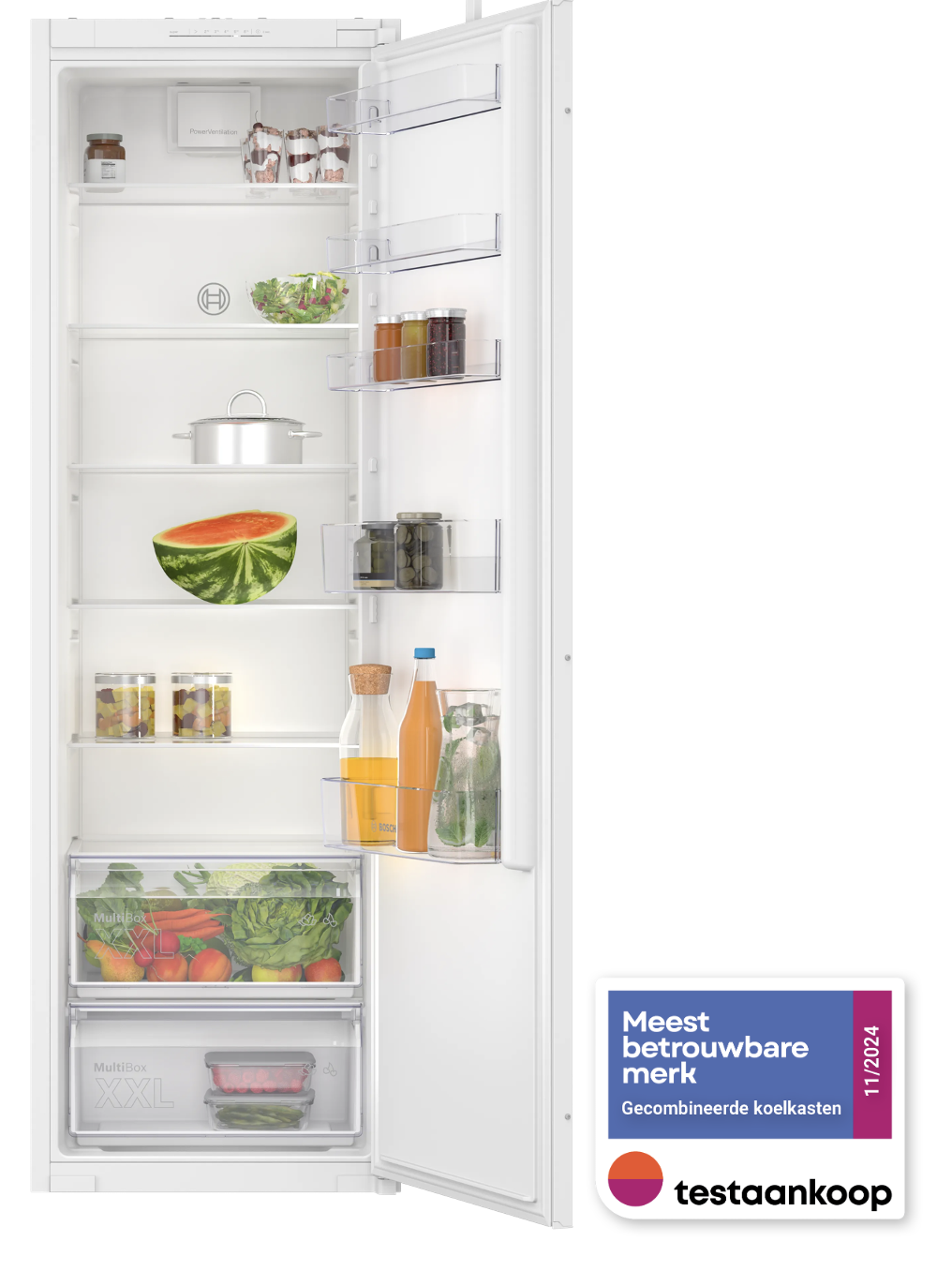 BOSCH KIR81NSE0 SERIE 2 koelkast zonder vriesvak - 178cm BOSCH KIR81NSE0 SERIE 2 koelkast zonder vriesvak - 178cm