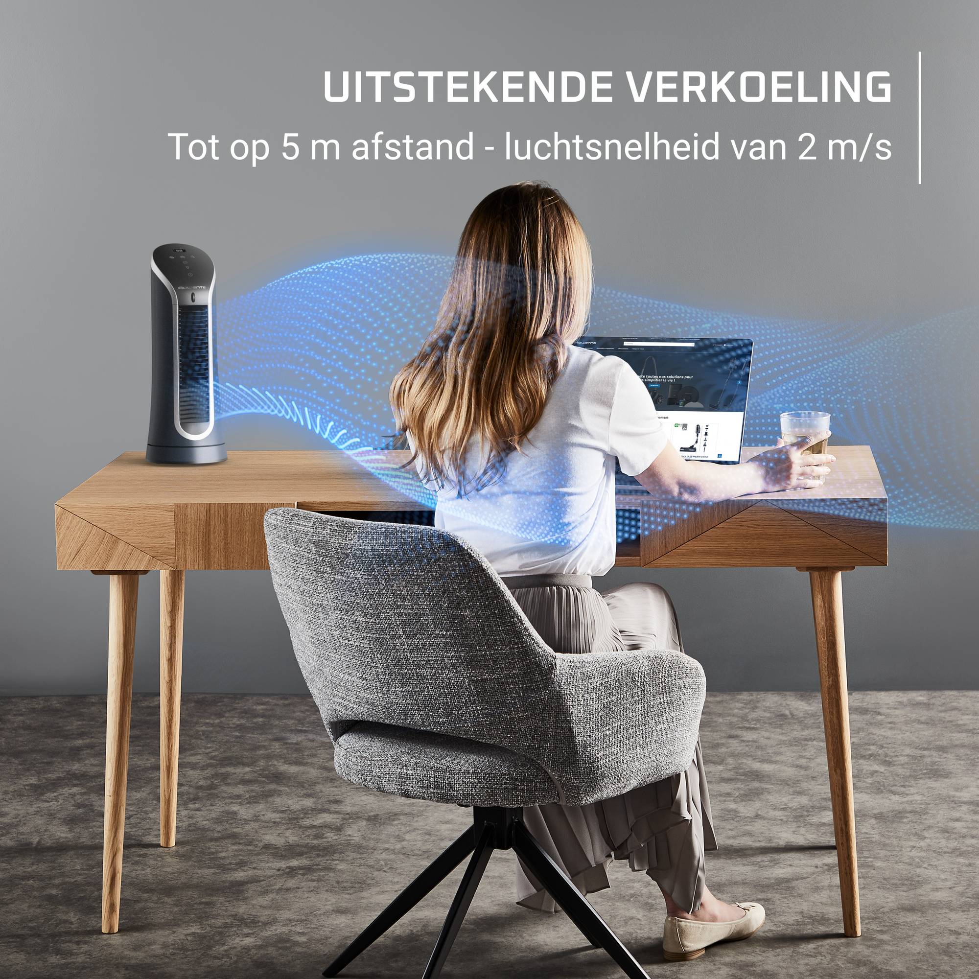 ROWENTA ROVU6220F0 ventilator - torenventilator