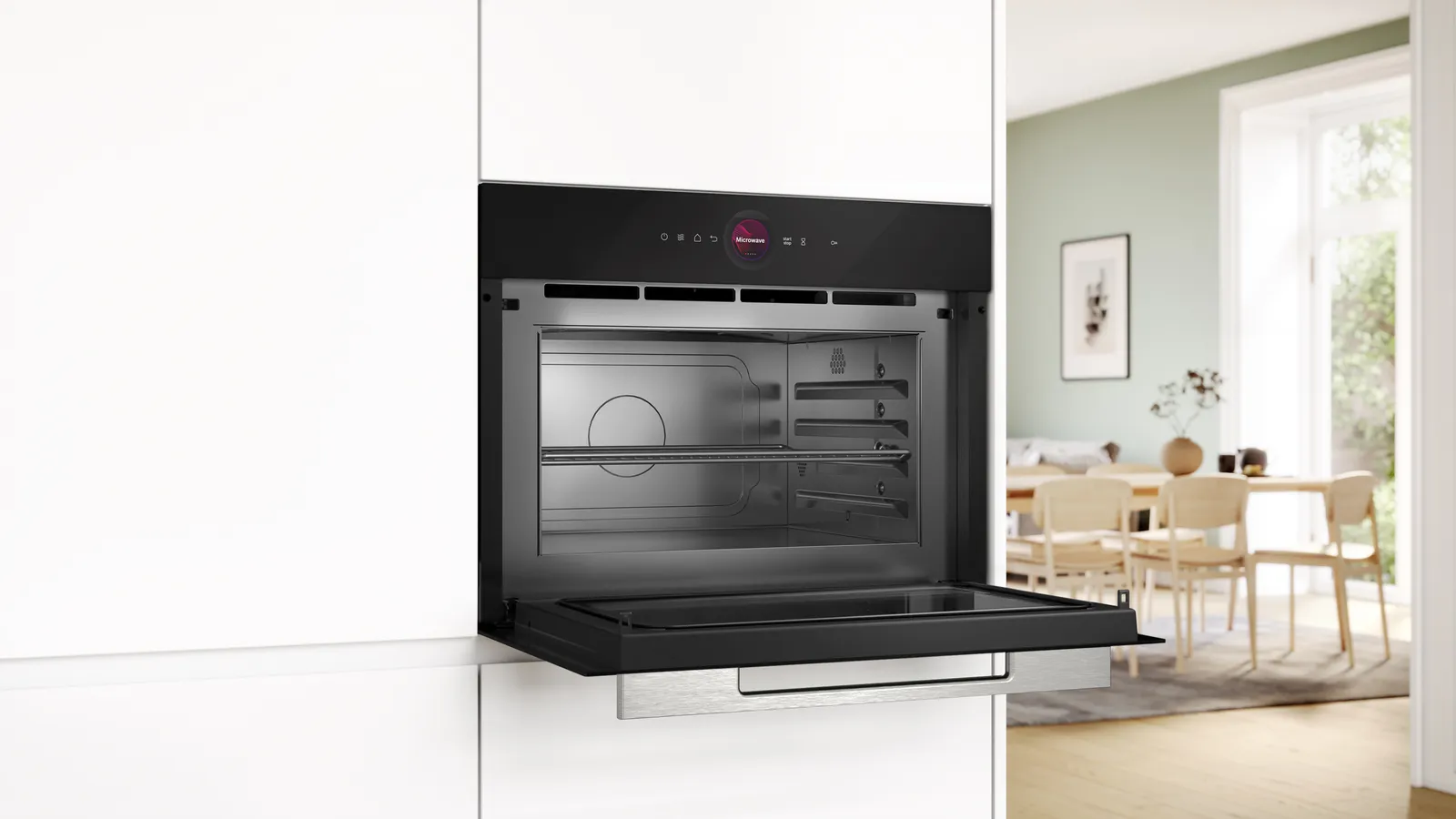 BOSCH CEG732XB1 SERIE 8 microgolfoven met grill - 45cm