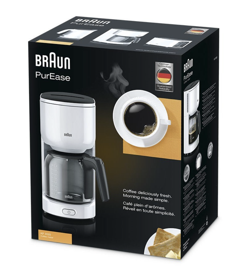 BRAUN (DELONGHI) BHKF3120WH koffiezetapparaat BRAUN (DELONGHI) BHKF3120WH koffiezetapparaat