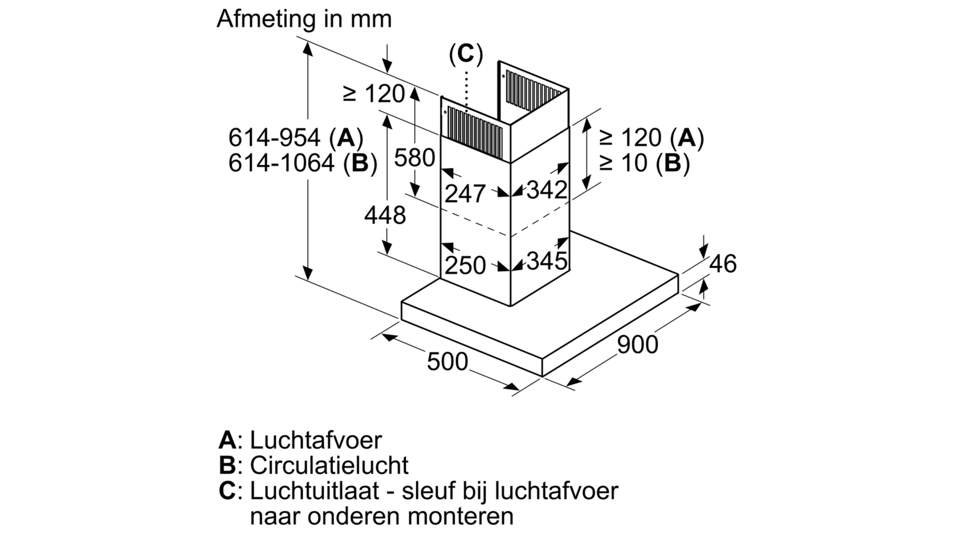 SIEMENS LC97BCP50 IQ500 wandschouwdampkap - 90cm