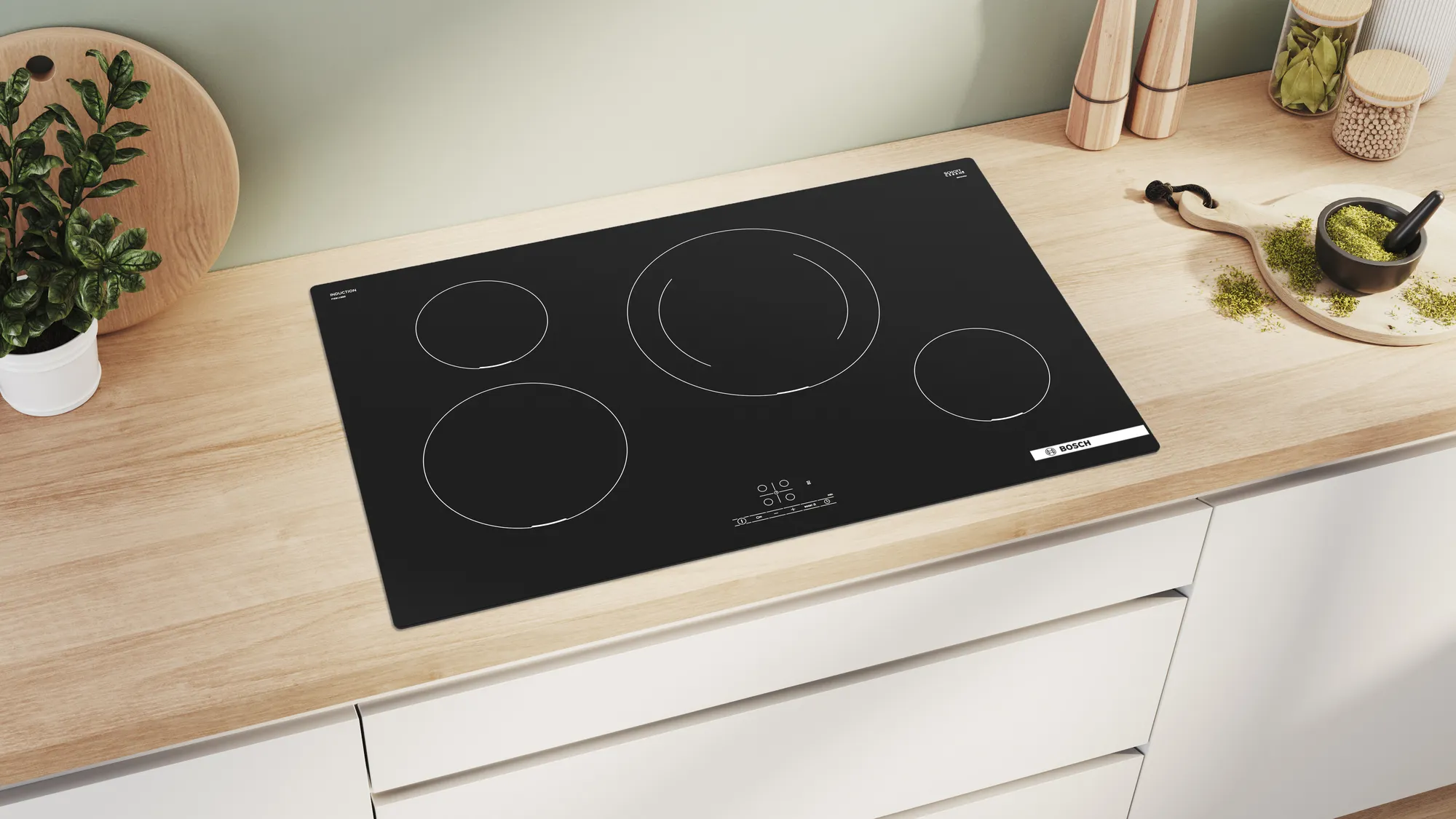BOSCH PIE811BB5E SERIE 2 inductiekookplaat - 80cm BOSCH PIE811BB5E SERIE 2 inductiekookplaat - 80cm