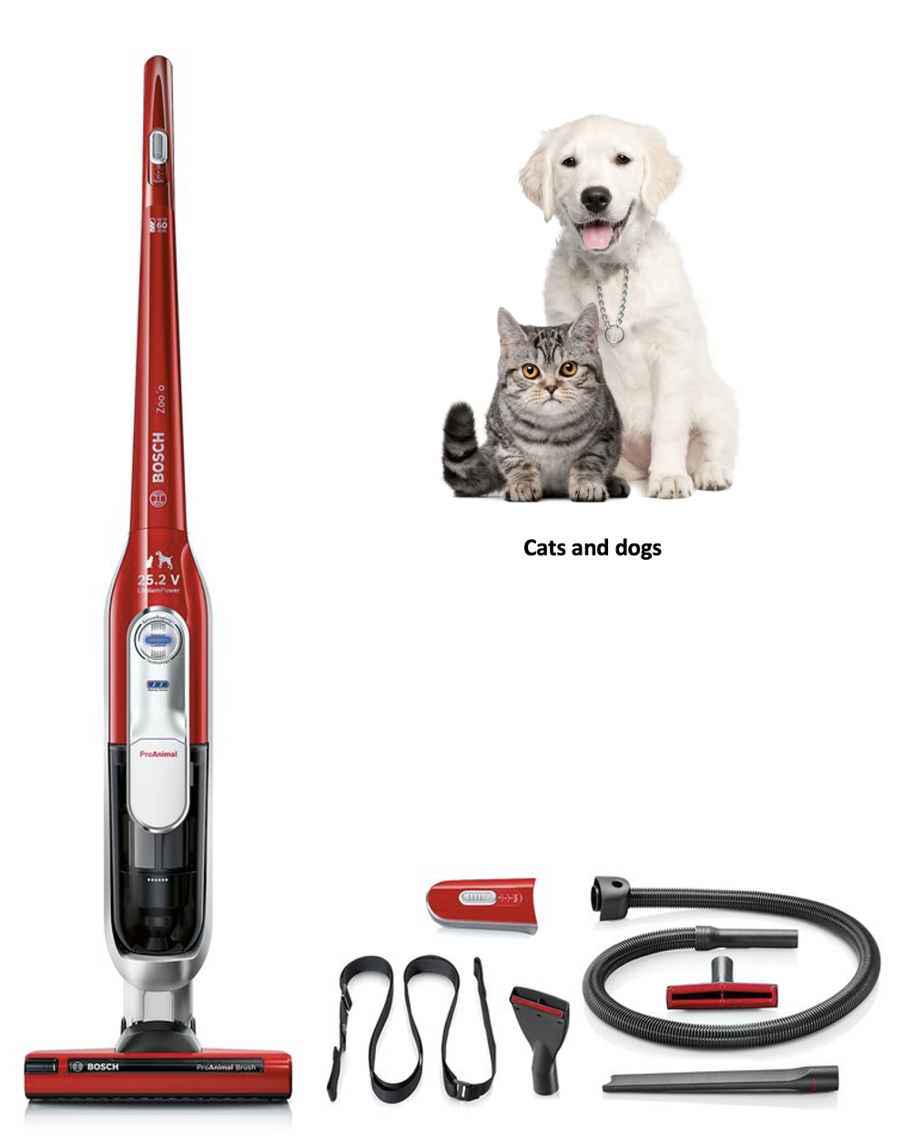 BOSCH BCH6ZOOO Athlet steelstofzuiger