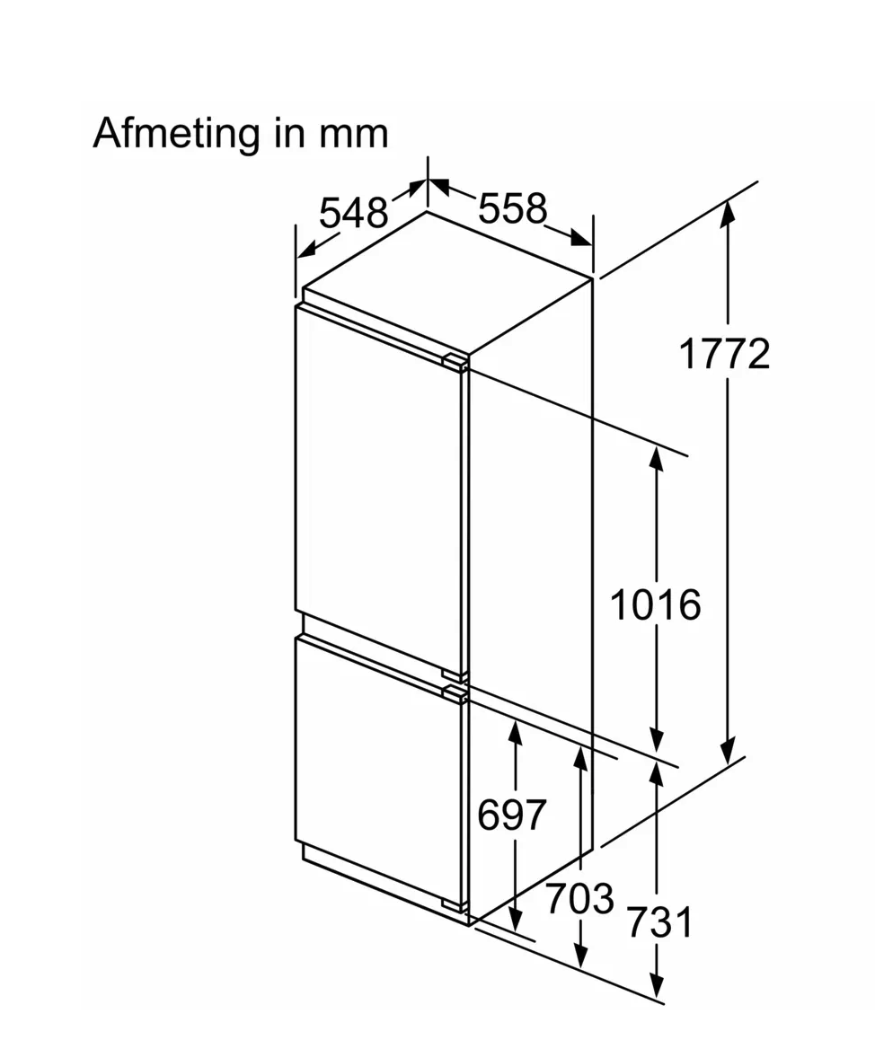 BOSCH KIN86EDD0 SERIE 6 koel-/vriescombinatie - 177,5cm BOSCH KIN86EDD0 SERIE 6 koel-/vriescombinatie - 177,5cm