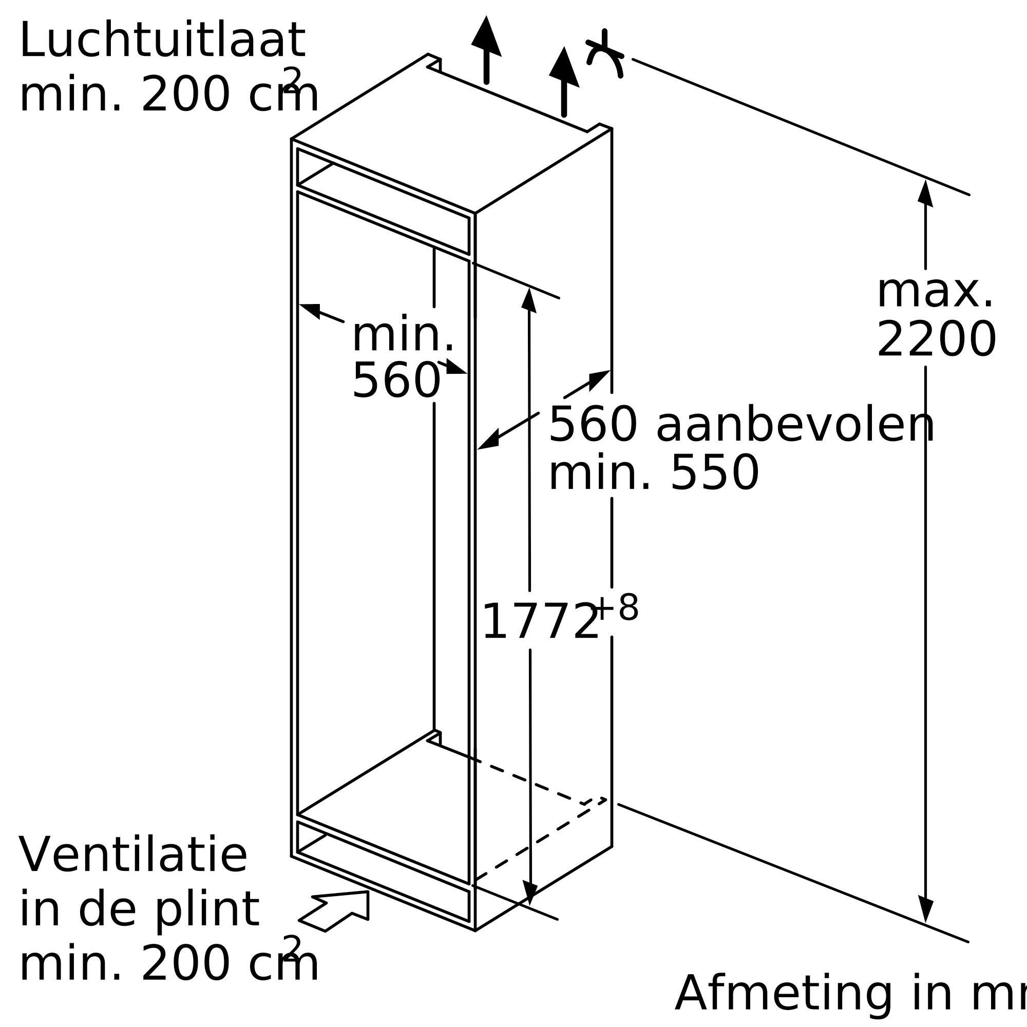 BOSCH KIR81AFE0 SERIE 6 koelkast zonder vriesvak - 178cm