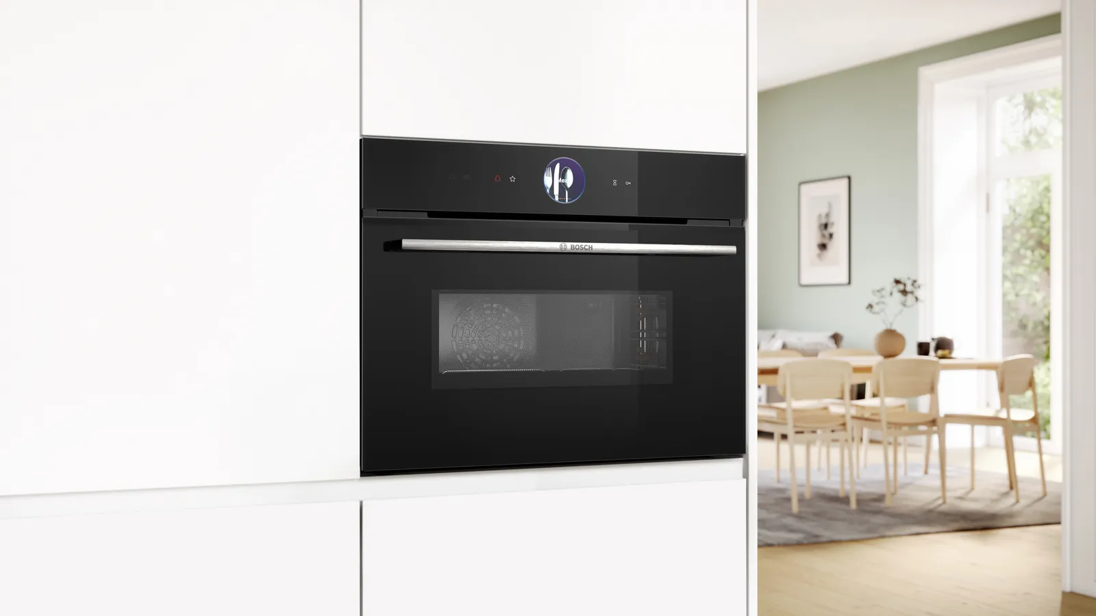 BOSCH CMG7761B1 SERIE 8 multifunctionele oven met microgolfoven - 45cm