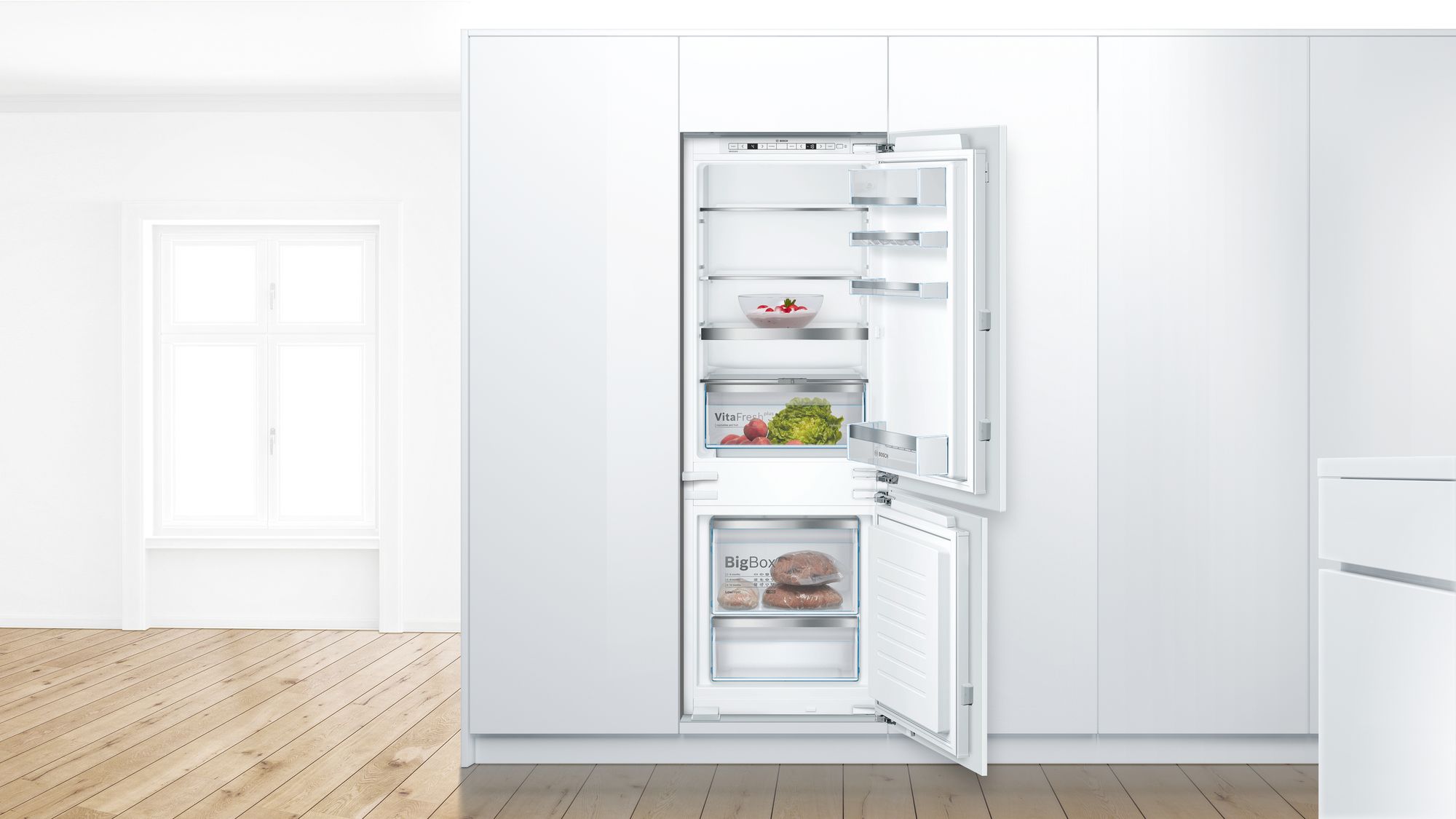 BOSCH KIS77AFE0 SERIE 6 koel-/vriescombinatie - 158cm BOSCH KIS77AFE0 SERIE 6 koel-/vriescombinatie - 158cm