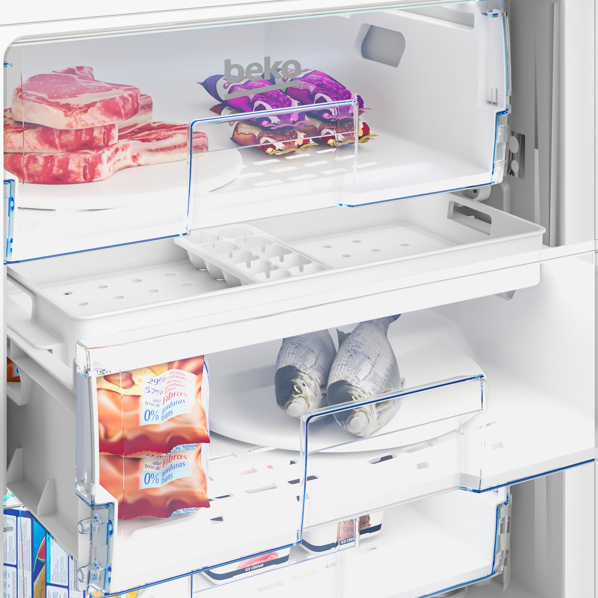 BEKO BU1204N onderbouw vriezer BEKO BU1204N onderbouw vriezer