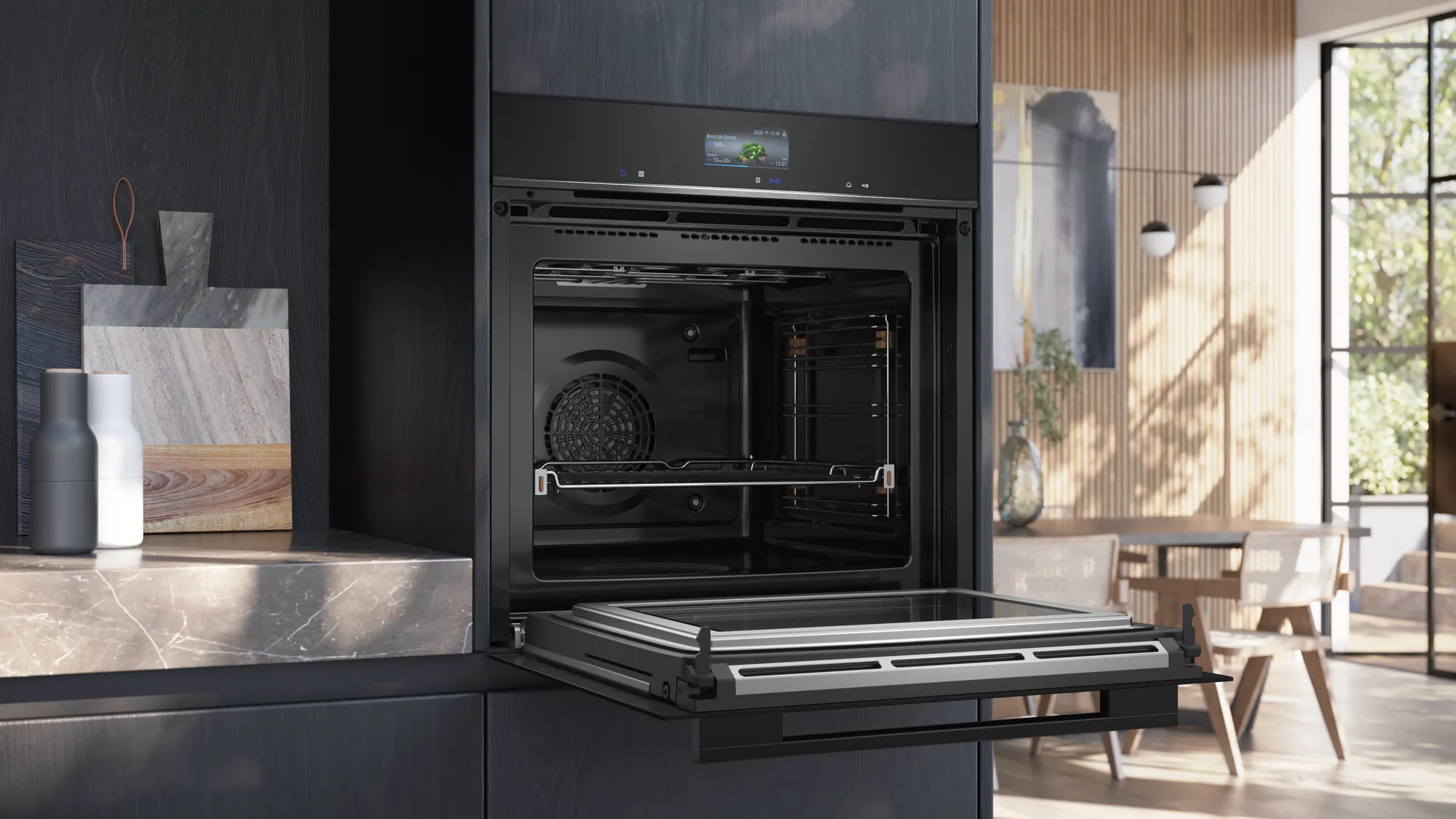 SIEMENS HM776GNB1F IQ700 multifunctionele oven met microgolfoven - 60cm