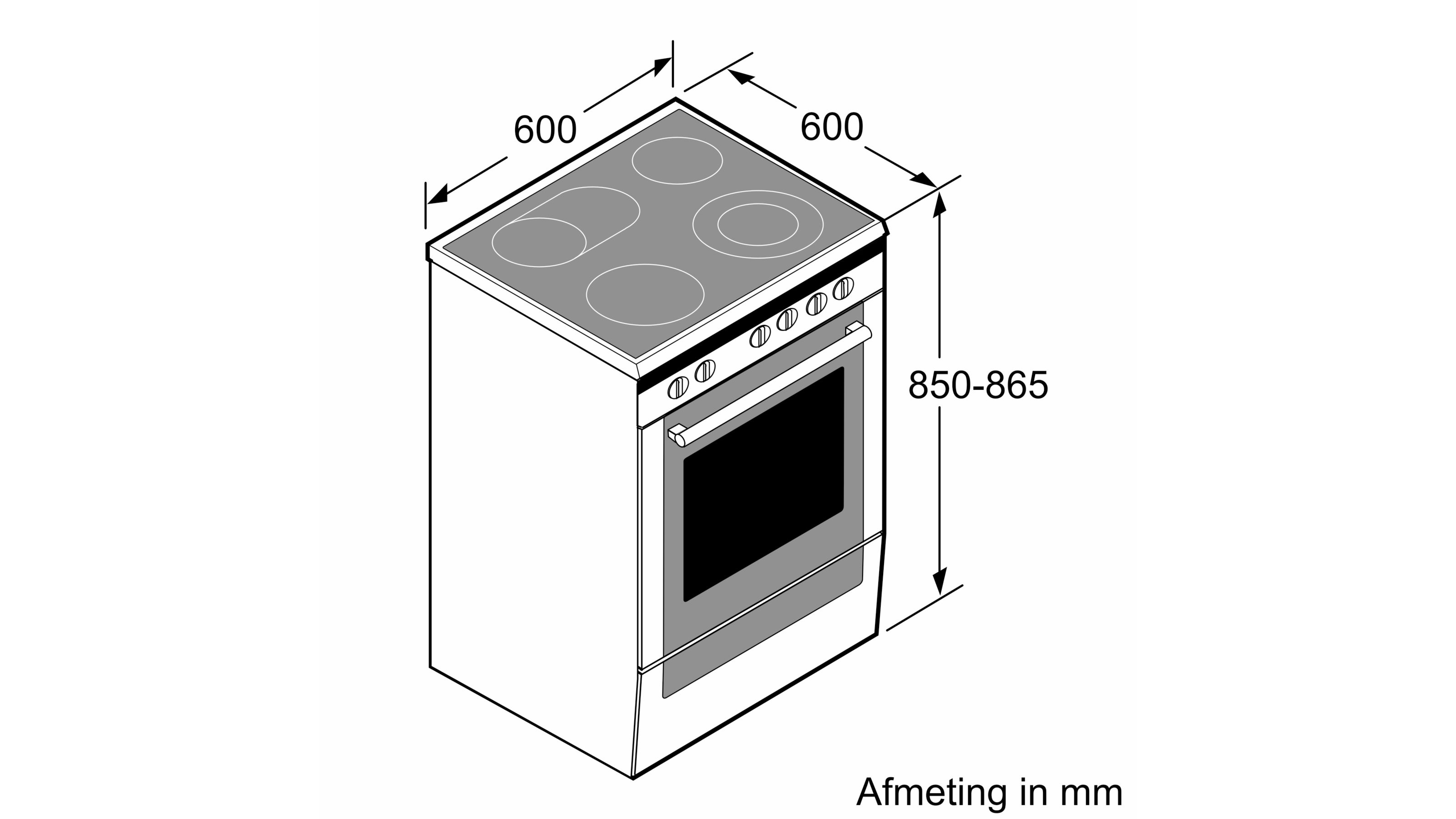 SIEMENS HK9R3A250 IQ300 fornuis met keramische kookplaat - 60cm SIEMENS HK9R3A250 IQ300 fornuis met keramische kookplaat - 60cm