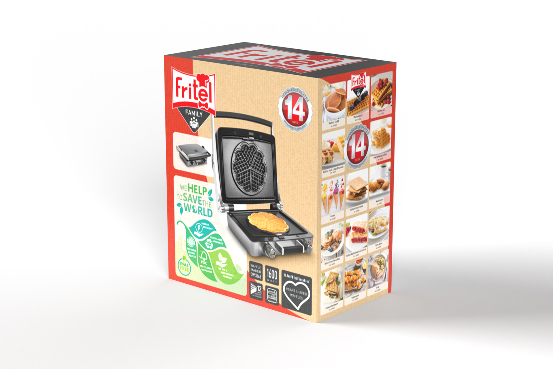 FRITEL 142665 wafelijzer FRITEL 142665 wafelijzer