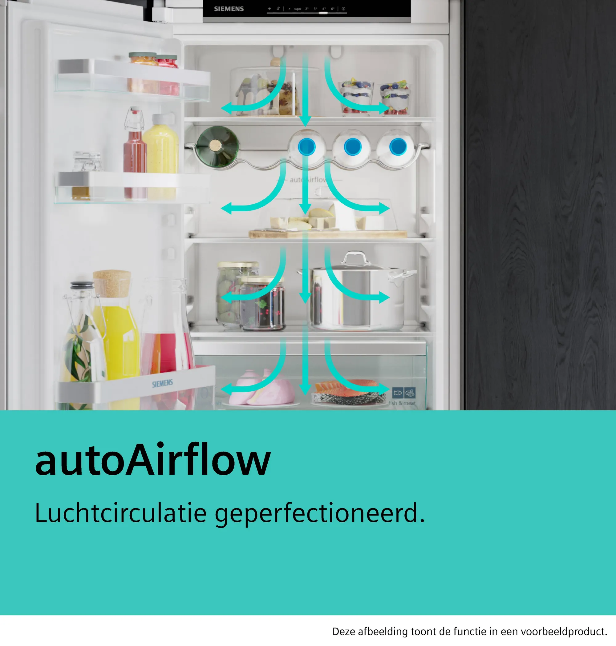 SIEMENS KI42LEDD1 IQ500 koelkast met vriesvak - 122cm SIEMENS KI42LEDD1 IQ500 koelkast met vriesvak - 122cm