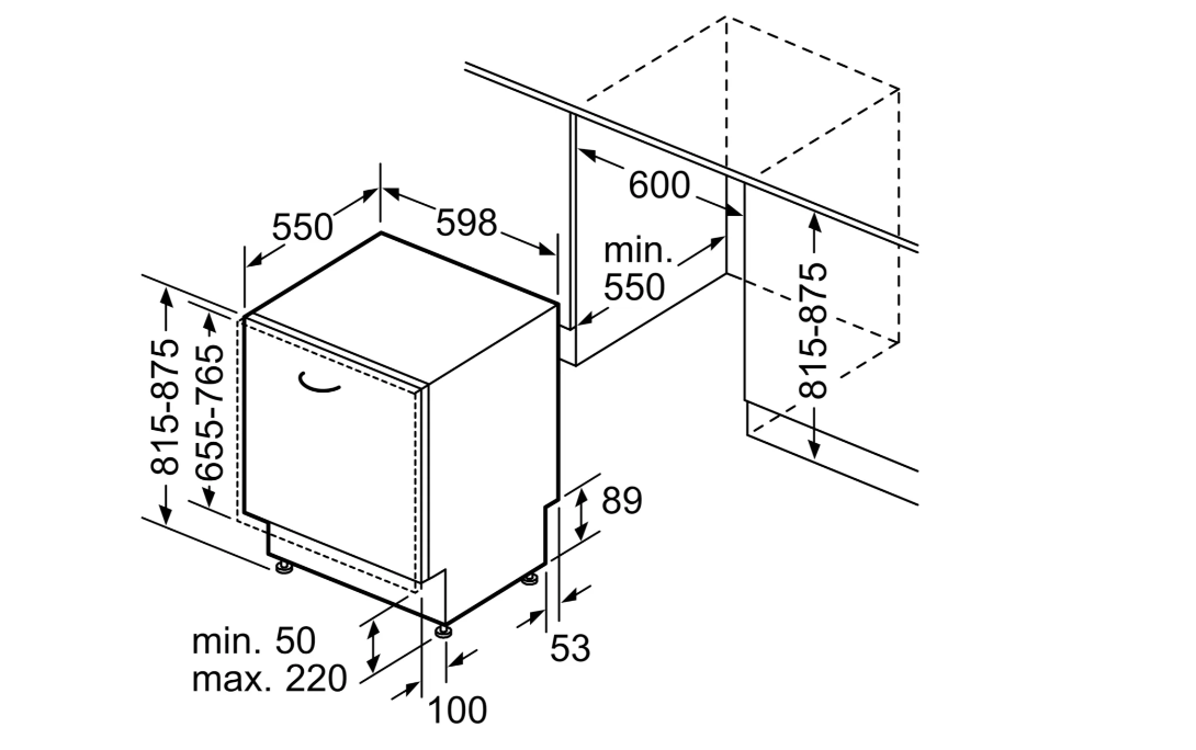BOSCH SMH4EAX28E SERIE 4 vaatwasser volledig integreerbaar