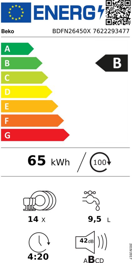 BEKO BDFN26450X vrijstaande vaatwasser BEKO BDFN26450X vrijstaande vaatwasser