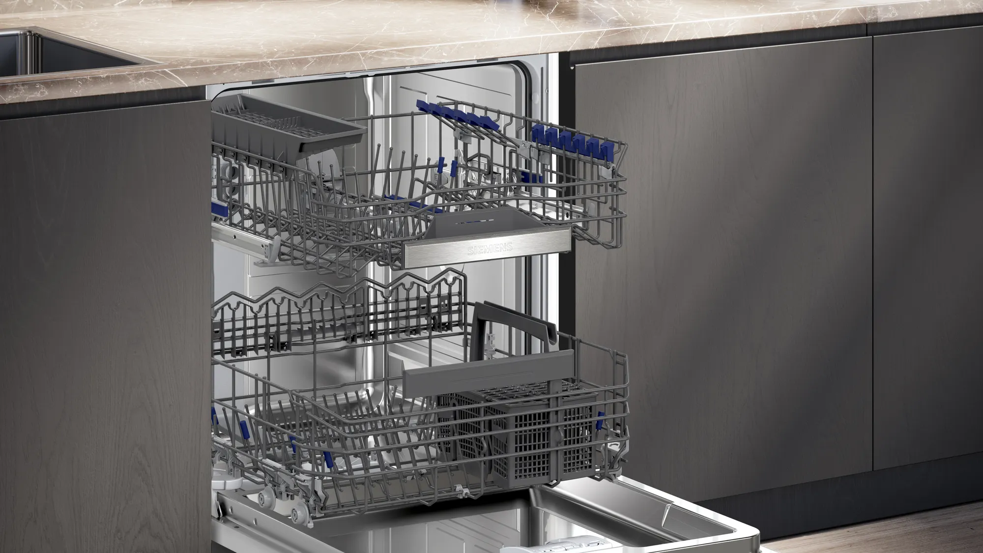 SIEMENS SN65EX14BE iQ500 vaatwasser volledig integreerbaar SIEMENS SN65EX14BE iQ500 vaatwasser volledig integreerbaar