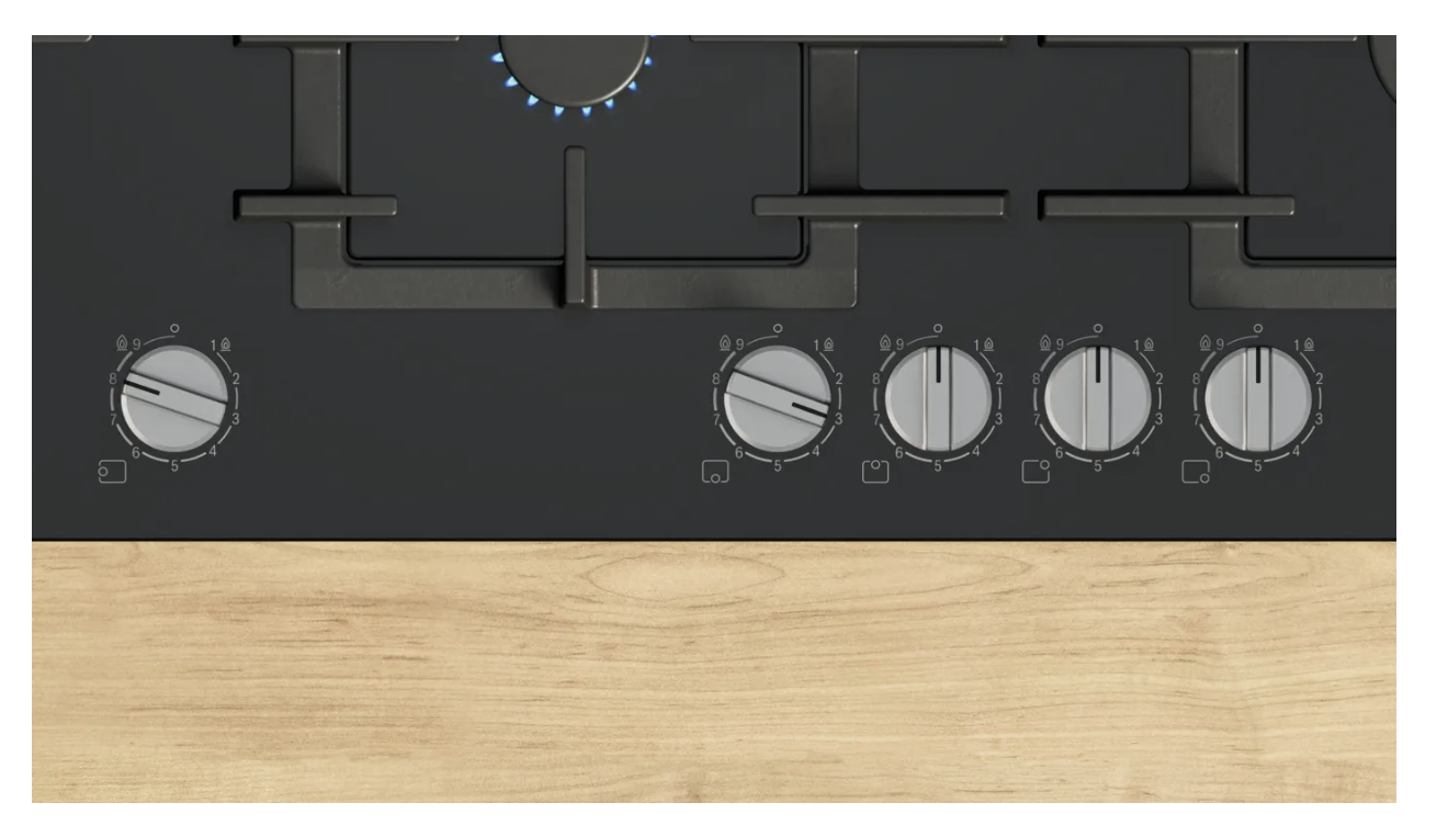 BOSCH PPM9A6I40 gaskookplaat - 90cm BOSCH PPM9A6I40 gaskookplaat - 90cm