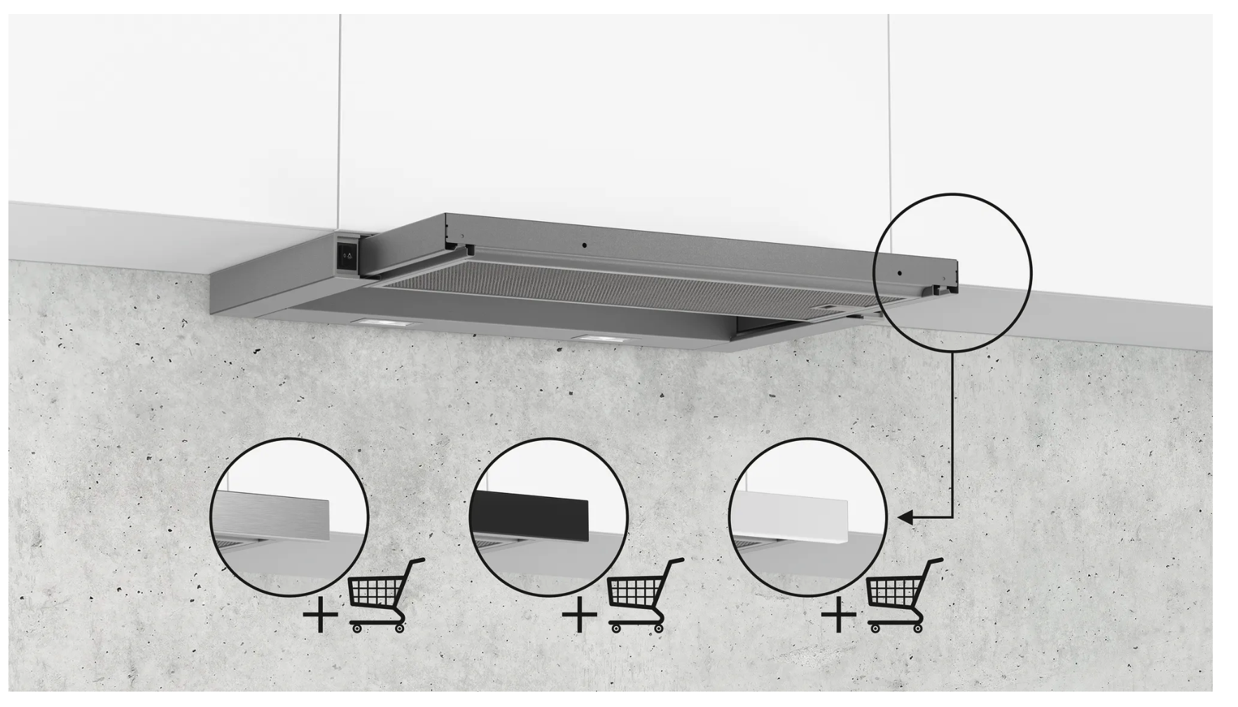 SIEMENS LI64LA521 IQ100 telescopische dampkap - 60cm SIEMENS LI64LA521 IQ100 telescopische dampkap - 60cm