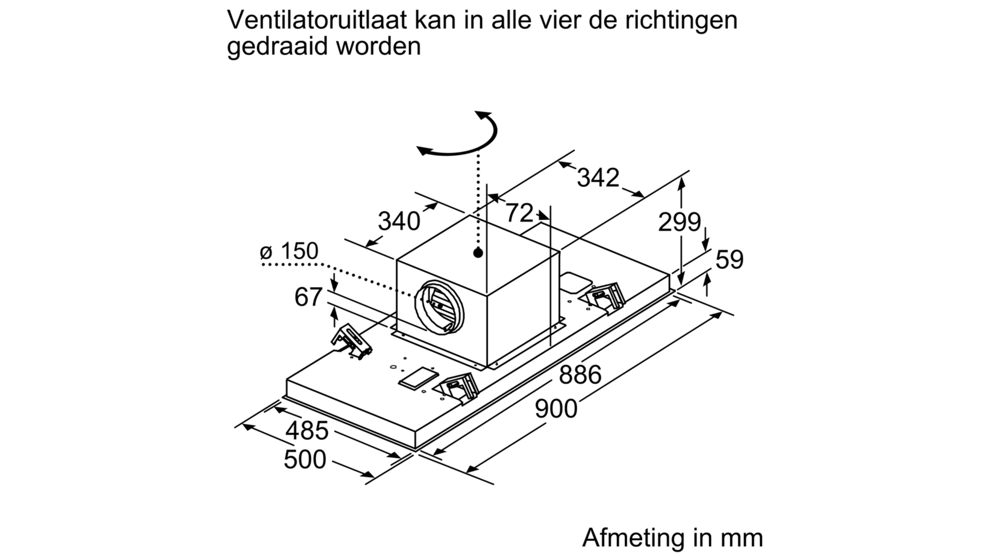 SIEMENS LR97CAQ20 IQ500 plafonddampkap - 90cm SIEMENS LR97CAQ20 IQ500 plafonddampkap - 90cm