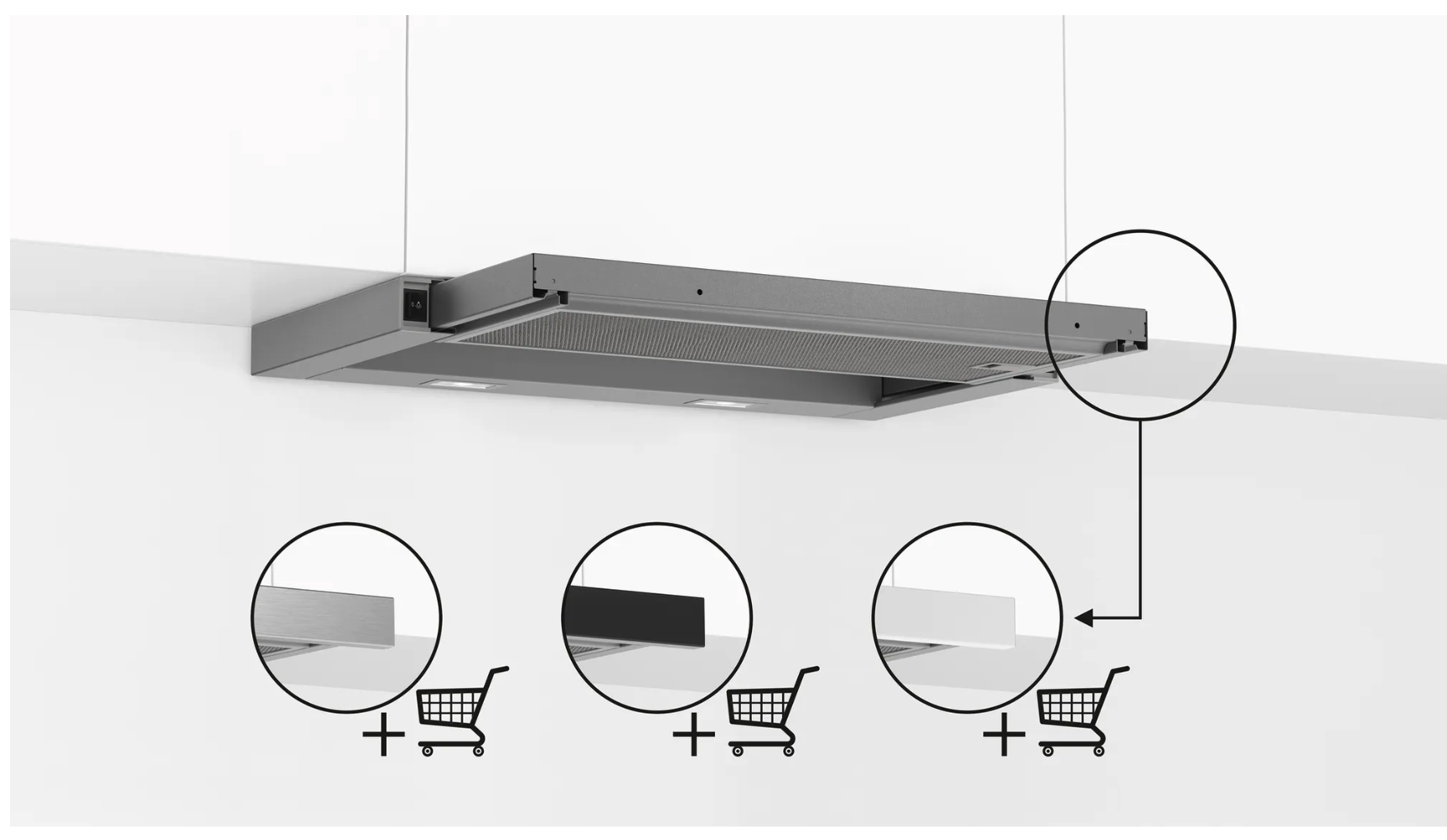 BOSCH DFL064W53 SERIE 2 telescopische dampkap - 60cm BOSCH DFL064W53 SERIE 2 telescopische dampkap - 60cm