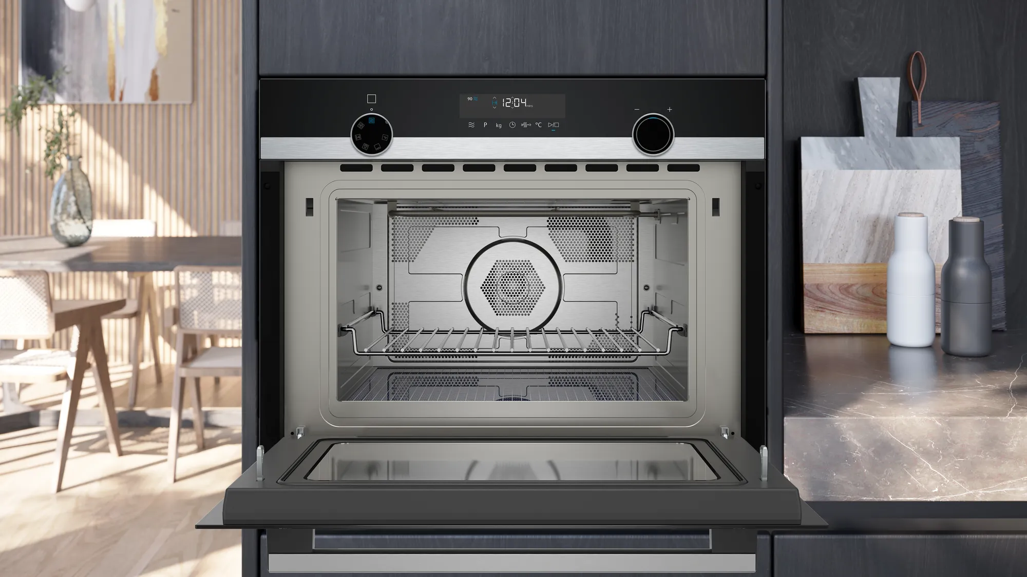 SIEMENS CM585AGS1 IQ500 microgolfoven - combi - 45cm