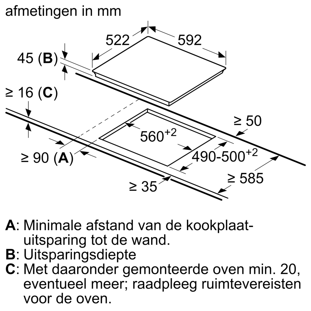 BOSCH PKE611BA2E SERIE 4 vitrokeramische kookplaat - 60cm