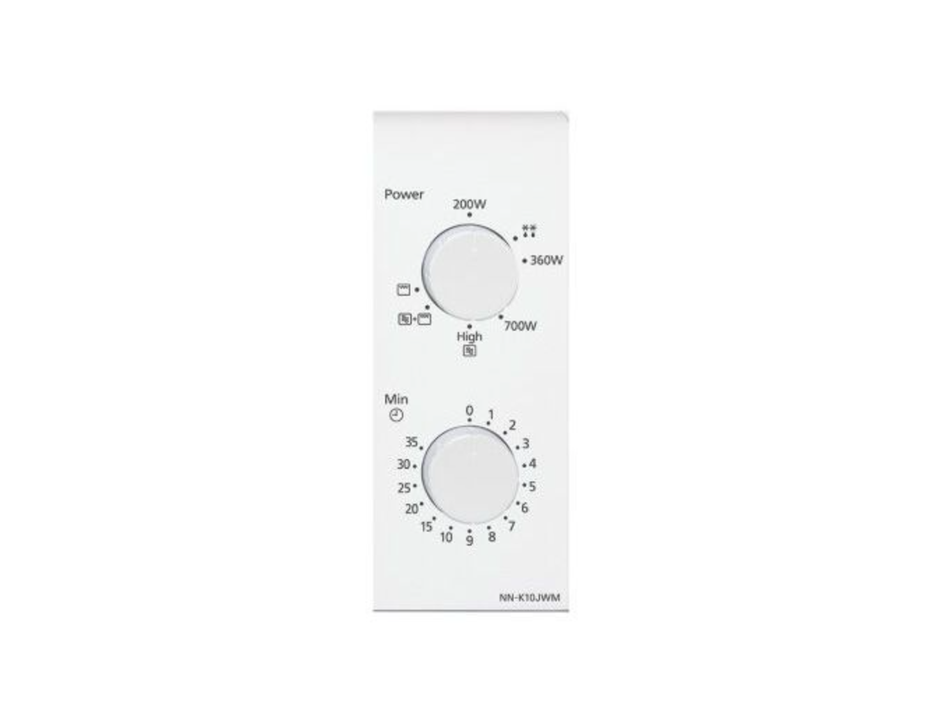 PANASONIC PANN-K10JWMEPG vrijstaande microgolfoven - combi - 30cm