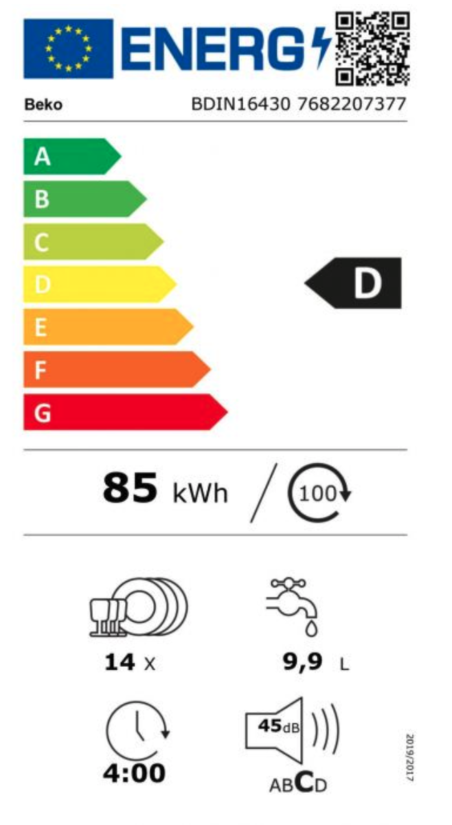 BEKO BDIN16430 vaatwasser volledig integreerbaar BEKO BDIN16430 vaatwasser volledig integreerbaar