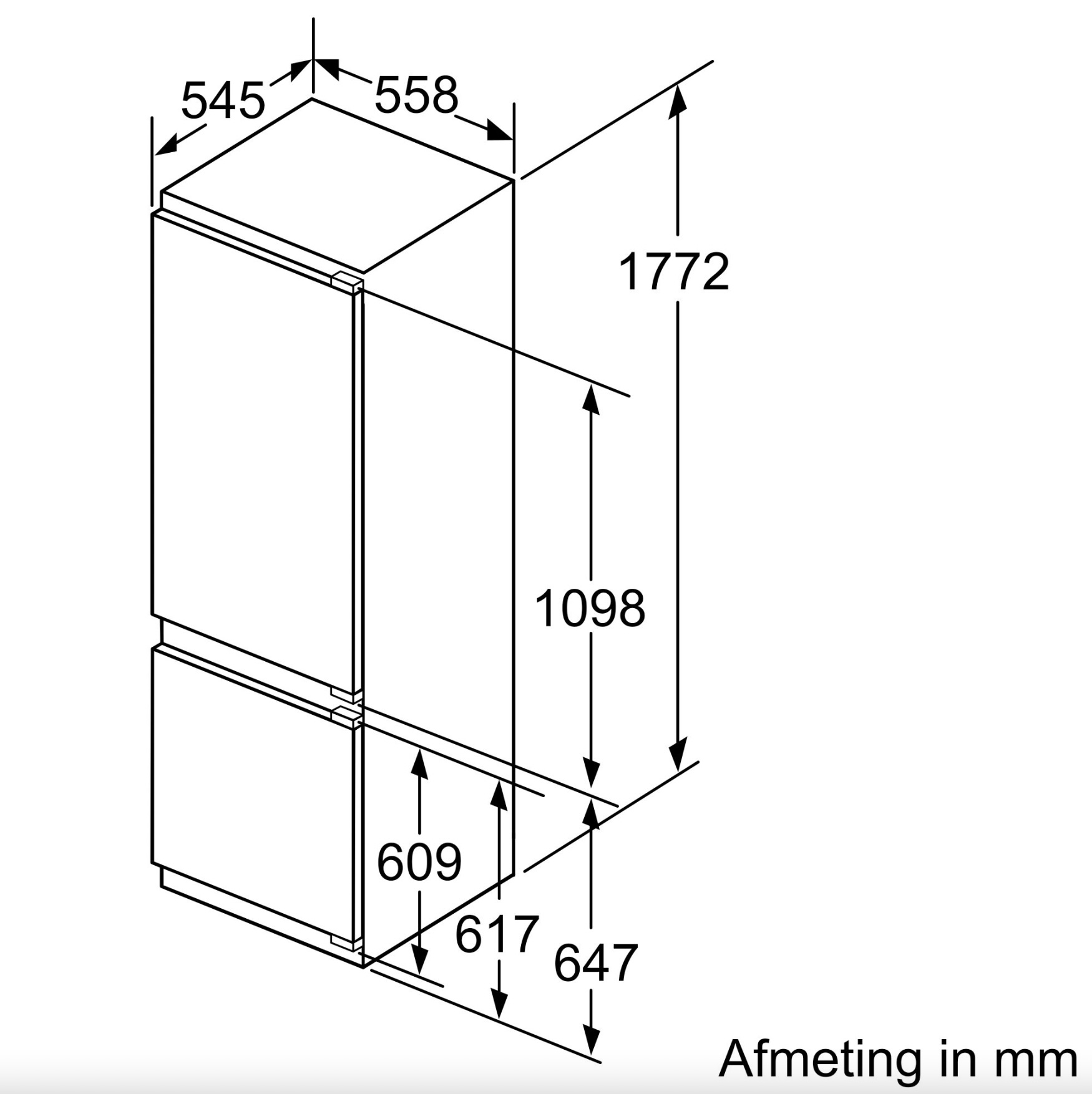 BOSCH KIS87AFE0 SERIE 6 koel-/vriescombinatie - 178cm BOSCH KIS87AFE0 SERIE 6 koel-/vriescombinatie - 178cm
