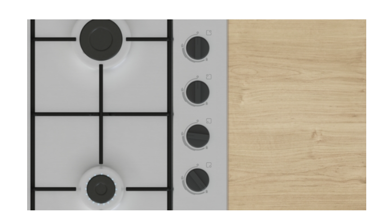 BOSCH PBP6B5K80 SERIE 2 gaskookplaat - 60cm BOSCH PBP6B5K80 SERIE 2 gaskookplaat - 60cm