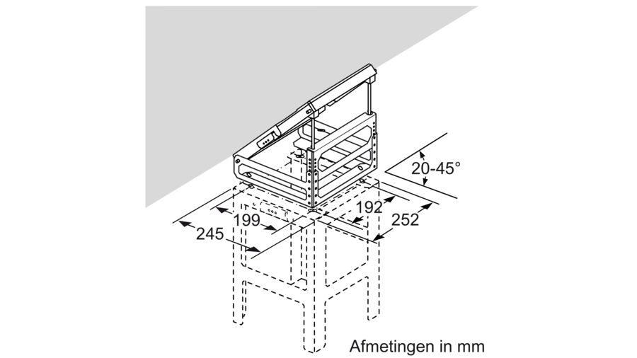 BOSCH DHZ1240 bevestigingselement voor afgeschuind plafond